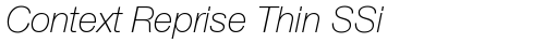 Context Reprise Thin SSi Italic truetype font