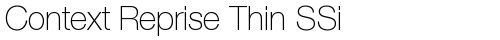 Context Reprise Thin SSi Thin TrueType-Schriftart