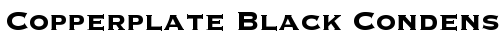 Copperplate Black Condensed SSi Bold truetype font