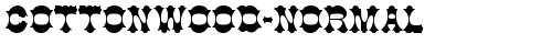 Cottonwood-Normal Regular truetype font
