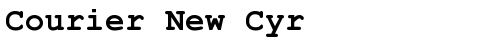 Courier New Cyr Bold TrueType-Schriftart