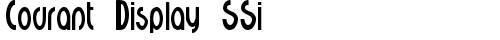 Courant Display SSi Regular font TrueType