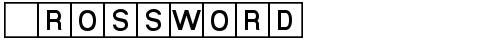 Crossword Regular TrueType-Schriftart