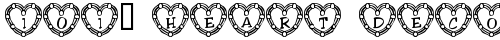 101! Heart Deco Regular TrueType-Schriftart