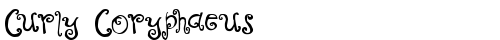 Curly Coryphaeus Regular truetype font