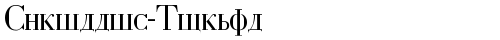 Cyrillic-Normal Regular TrueType-Schriftart