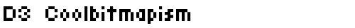 D3 Coolbitmapism Regular truetype шрифт бесплатно