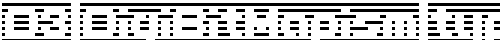 D3 DigiBitMapism type B wide Regular TrueType-Schriftart