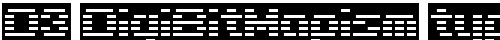 D3 DigiBitMapism type C wide Regular TrueType-Schriftart