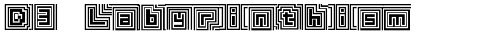 D3 Labyrinthism Regular free truetype font