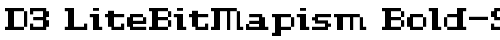 D3 LiteBitMapism Bold-Selif Regular truetype шрифт