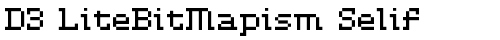 D3 LiteBitMapism Selif Regular free truetype font