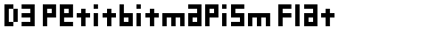 D3 Petitbitmapism Flat Regular truetype шрифт