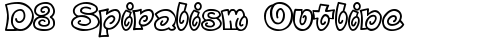 D3 Spiralism Outline Regular font TrueType