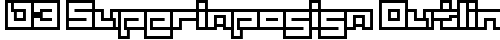 D3 Superimposism Outline Regular TrueType-Schriftart