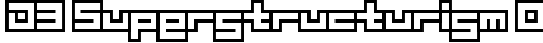 D3 Superstructurism Outline Regular truetype font