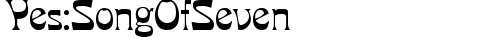 Yes:SongOfSeven Regular truetype шрифт