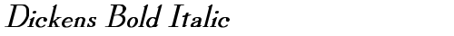 Dickens Bold Italic Bold Italic font TrueType gratuito
