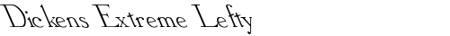 Dickens Extreme Lefty Regular free truetype font