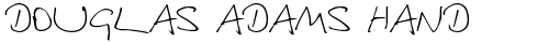 Douglas Adams Hand Regular free truetype font