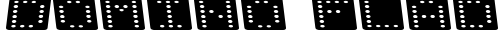 Domino flad kursiv Regular truetype fuente gratuito