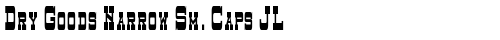Dry Goods Narrow Sm. Caps JL Regular truetype font