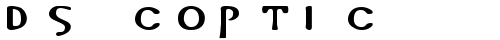 DS Coptic Regular truetype font