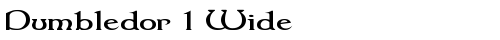 Dumbledor 1 Wide Regular truetype font