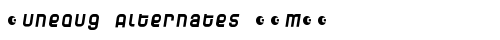 Dunebug Alternates 45MPH Regular truetype font