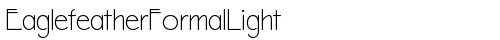 EaglefeatherFormalLight Regular truetype font