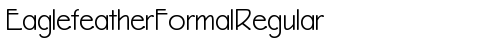 EaglefeatherFormalRegular Regular truetype шрифт