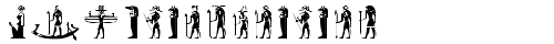 EgyptianDeities Regular truetype шрифт бесплатно
