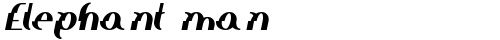Elephant man Italic TrueType-Schriftart