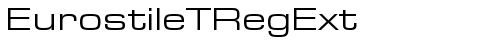 EurostileTRegExt Regular truetype шрифт