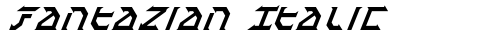 Fantazian Italic Italic truetype font