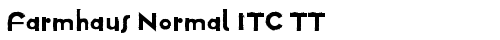 Farmhaus Normal ITC TT Regular truetype шрифт