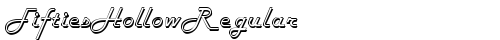 FiftiesHollowRegular Normal free truetype font