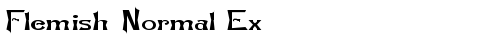 Flemish-Normal Ex Regular free truetype font