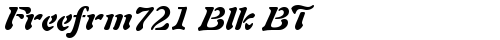 Freefrm721 Blk BT Bold Italic TrueType-Schriftart