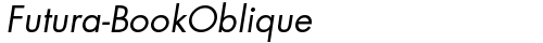 Futura-BookOblique Regular truetype шрифт