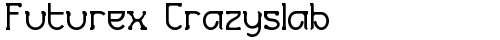 Futurex Crazyslab Regular TrueType-Schriftart