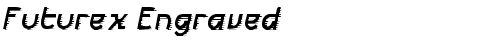 Futurex Engraved Regular TrueType-Schriftart