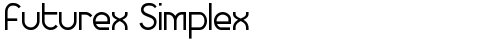 Futurex Simplex Regular TrueType-Schriftart