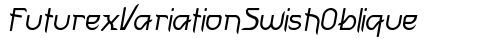 FuturexVariationSwishOblique Oblique truetype шрифт