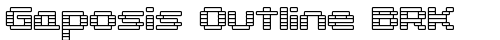 Gaposis Outline BRK Regular truetype шрифт