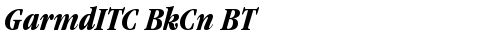 GarmdITC BkCn BT Bold Italic TrueType-Schriftart