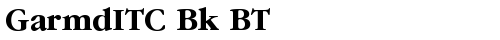 GarmdITC Bk BT Bold truetype шрифт