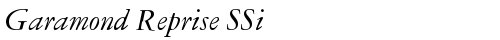Garamond Reprise SSi Italic TrueType-Schriftart