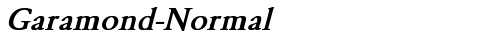 Garamond-Normal Bold Italic fonte truetype