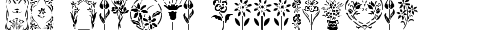 GE Floral Stencils Regular truetype шрифт бесплатно